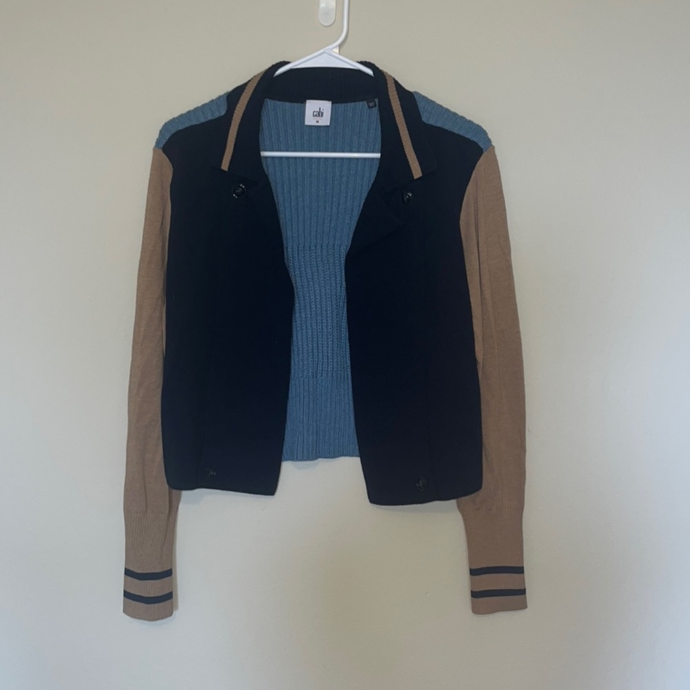 Medium Cabi colorblock academic style cardigan